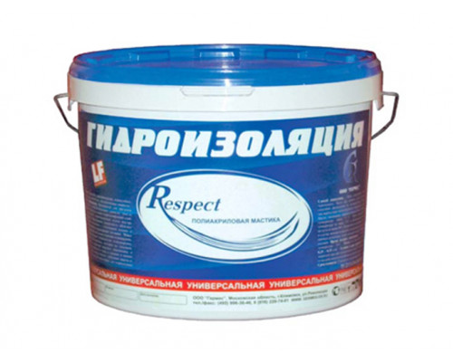Полуакриловая гидроизоляционная мастика Respekt Гермес 5кг