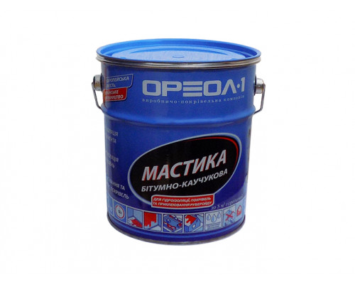 Мастика битумная 16кг Ореол 