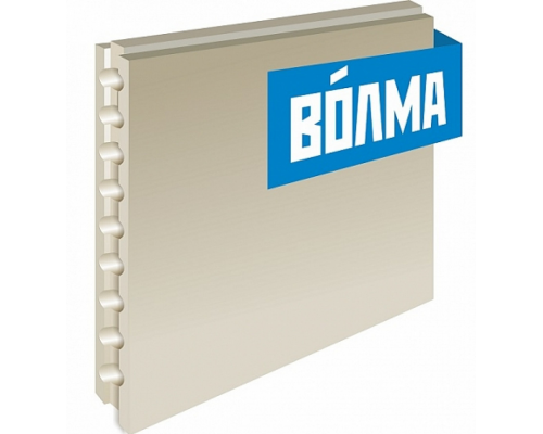  Пазогребневая плита ВОЛМА 667х500х80 мм пустотелая