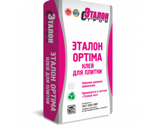 Плиточный клей ЭТАЛОН ОПТИМА  25.00кг 