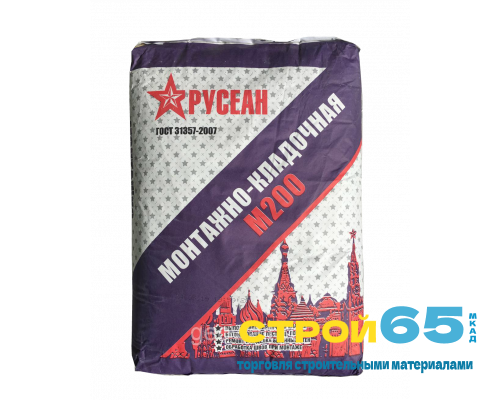 Монтажно-Кладочная смесь Русеан М-200 40кг
