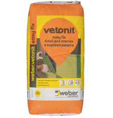 Клей для плитки weber.vetonit easy fix 25 кг,Vetonit easy fix,