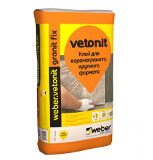 Клей для плитки и керамогранита weber,Vetonit granit fix 25кг