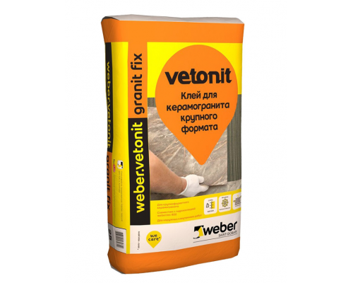 Клей для плитки и керамогранита weber,Vetonit granit fix 25кг