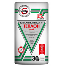 Гипсовая штукатурка Юнис Теплон серый 30кг